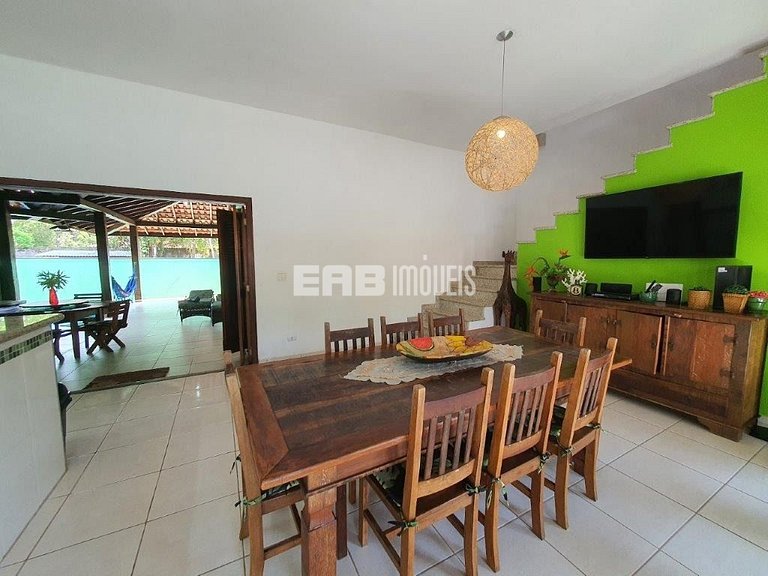 Casa a 40m do mar para temporada em Itamambuca