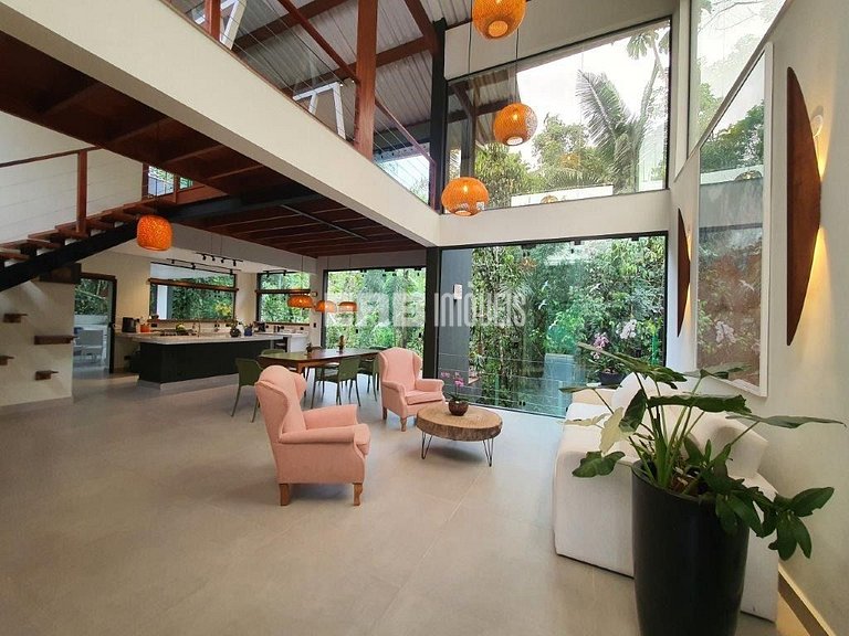 Casa de praia moderna para temporada em Itamambuca