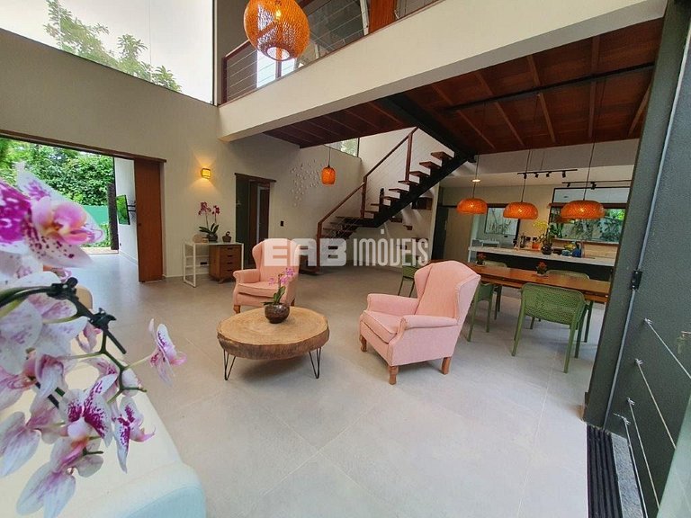 Casa de praia moderna para temporada em Itamambuca