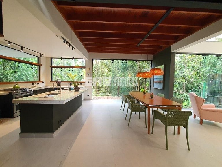 Casa de praia moderna para temporada em Itamambuca