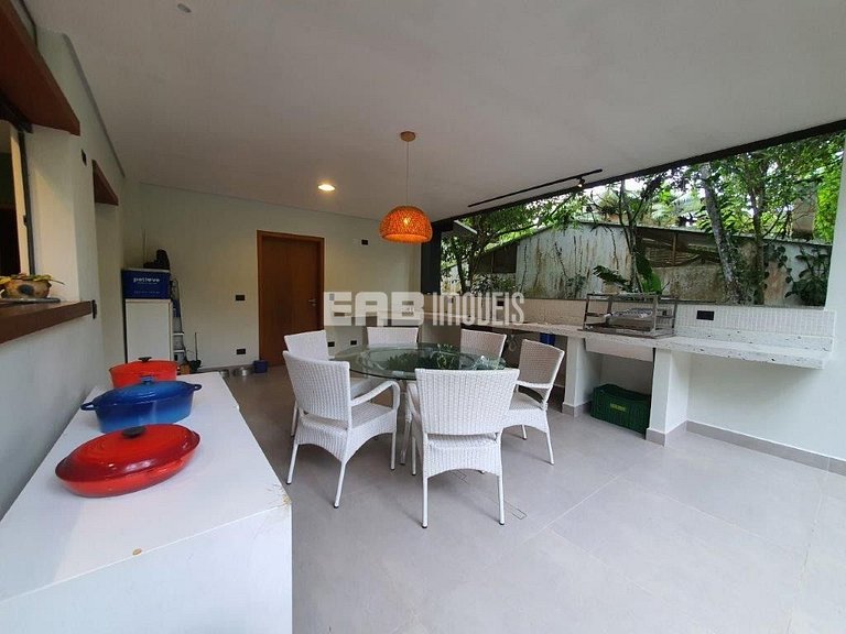 Casa de praia moderna para temporada em Itamambuca