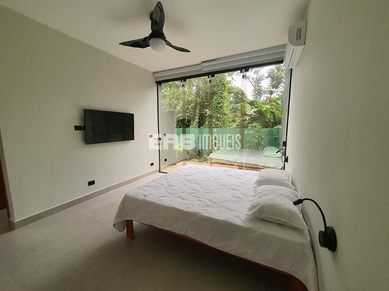 Casa de praia moderna para temporada em Itamambuca