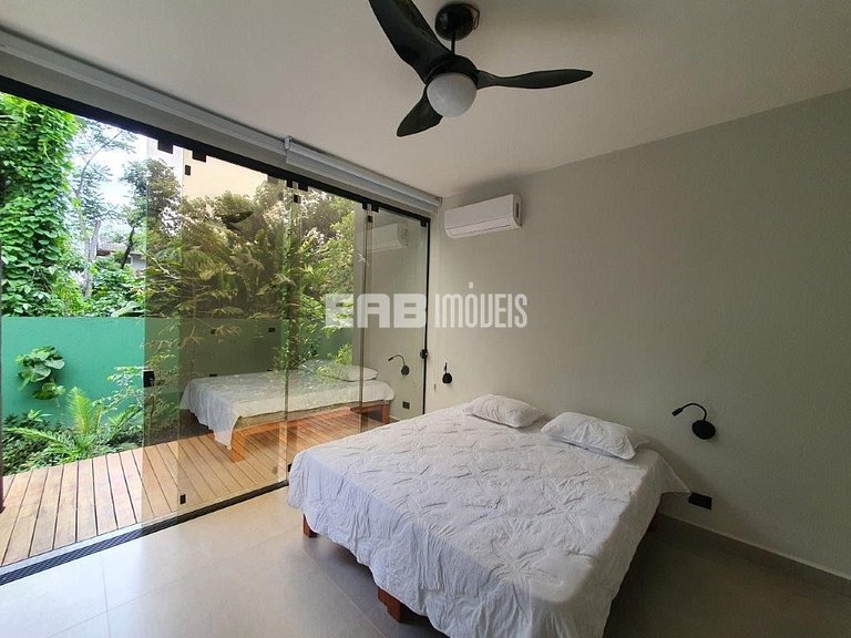 Casa de praia moderna para temporada em Itamambuca