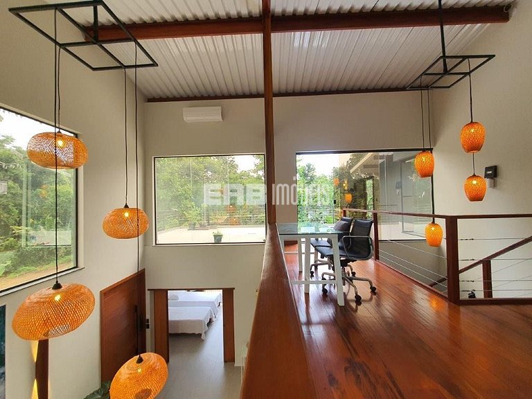 Casa de praia moderna para temporada em Itamambuca