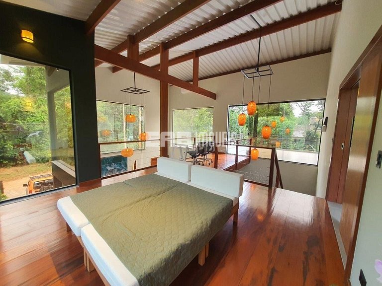 Casa de praia moderna para temporada em Itamambuca