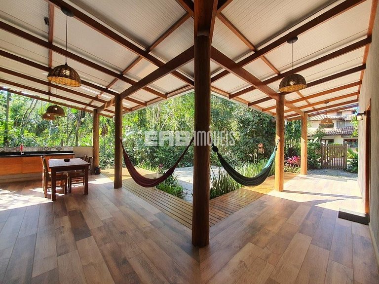 Casa para 7 pessoas na praia de Itamambuca