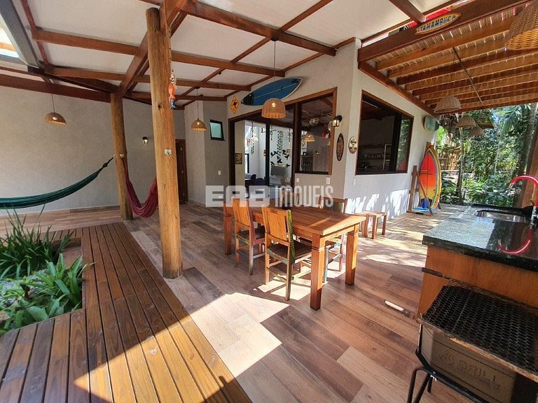 Casa para 7 pessoas na praia de Itamambuca
