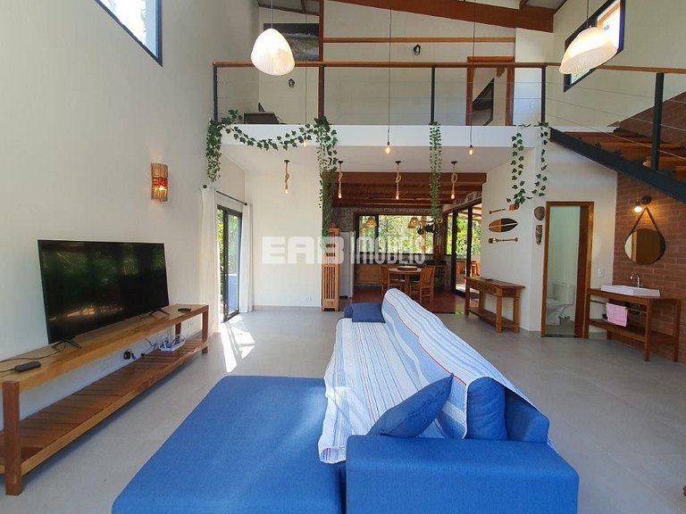 Casa para 7 pessoas na praia de Itamambuca