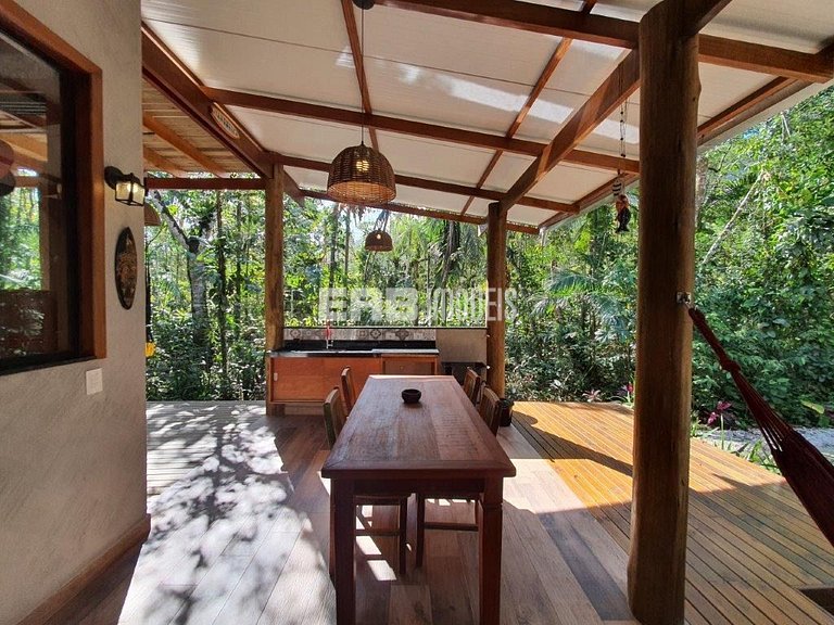 Casa para 7 pessoas na praia de Itamambuca