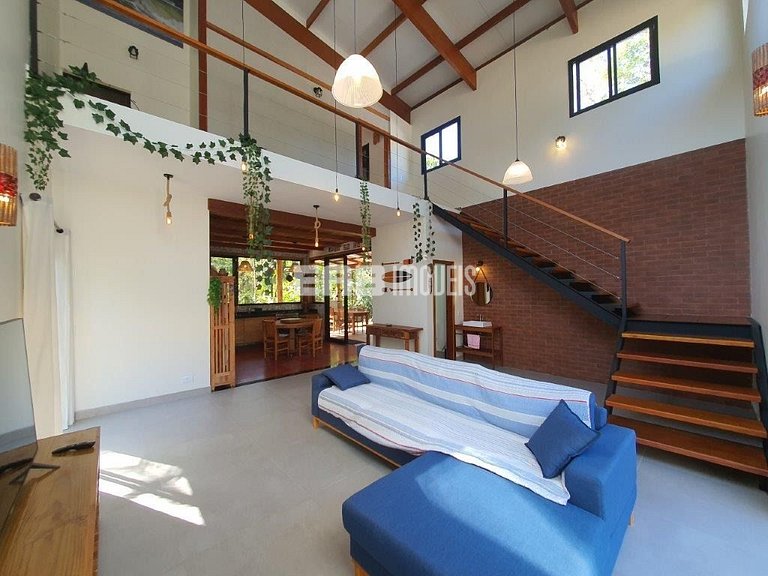 Casa para 7 pessoas na praia de Itamambuca