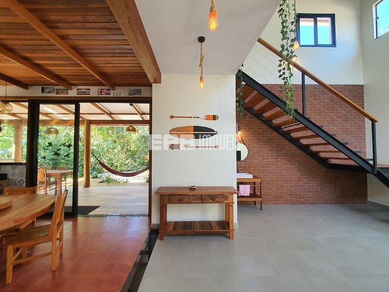 Casa para 7 pessoas na praia de Itamambuca