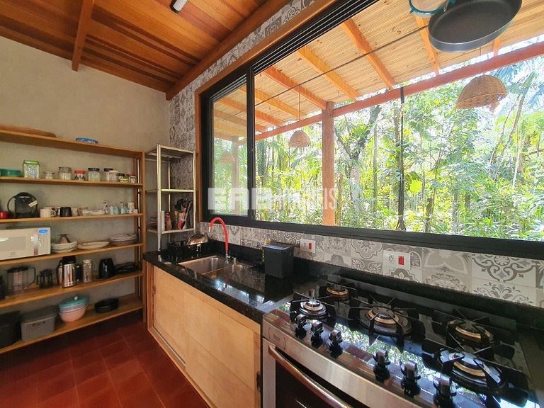 Casa para 7 pessoas na praia de Itamambuca