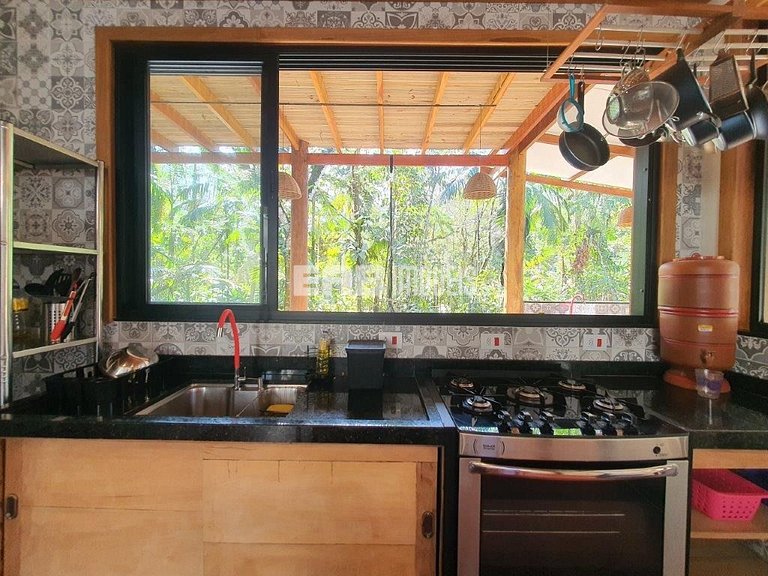 Casa para 7 pessoas na praia de Itamambuca