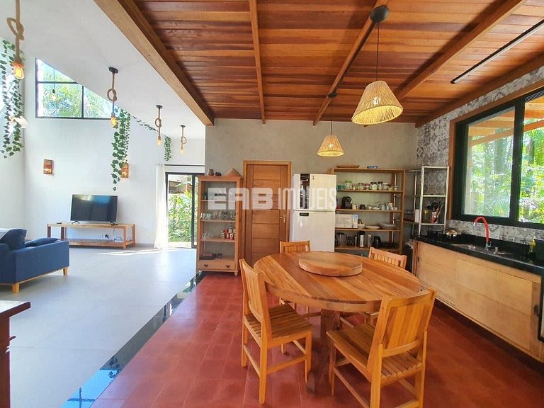 Casa para 7 pessoas na praia de Itamambuca