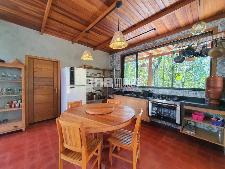 Casa para 7 pessoas na praia de Itamambuca