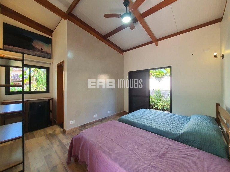 Casa para 7 pessoas na praia de Itamambuca