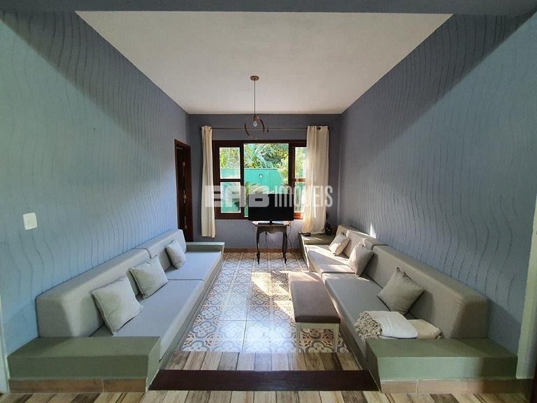 Casa no canto esquerdo da Praia de Itamambuca