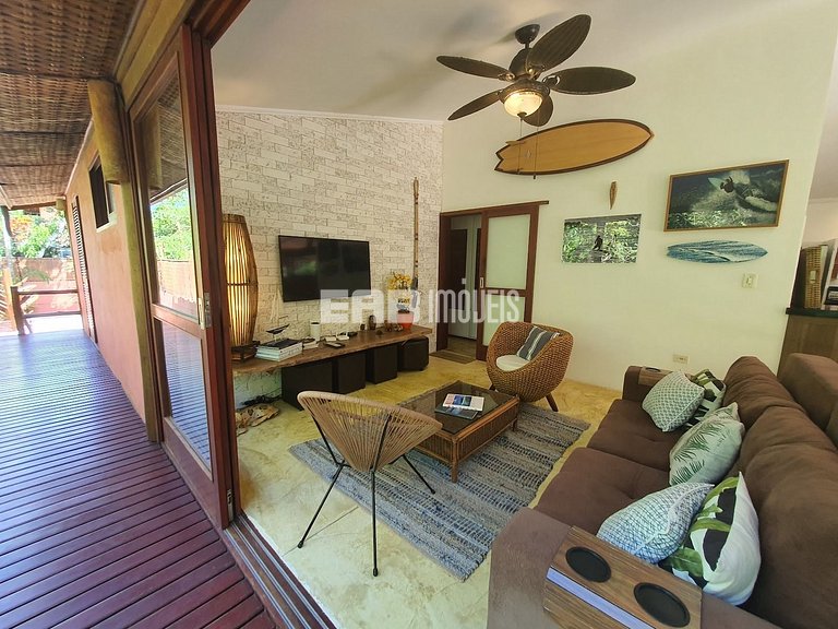 Casa para locação de temporada na Praia do Prumirim, Ubatuba