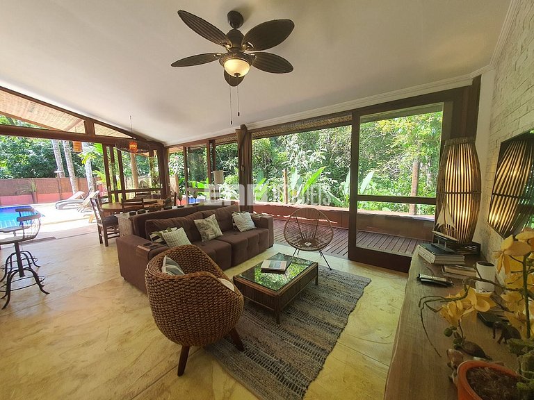 Casa para locação de temporada na Praia do Prumirim, Ubatuba