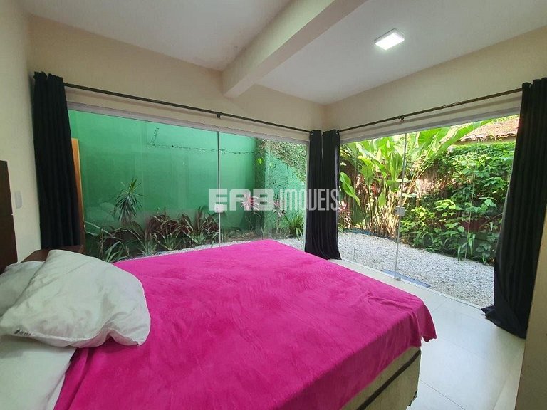 Casa espaçosa para locação de temporada em Itamambuca