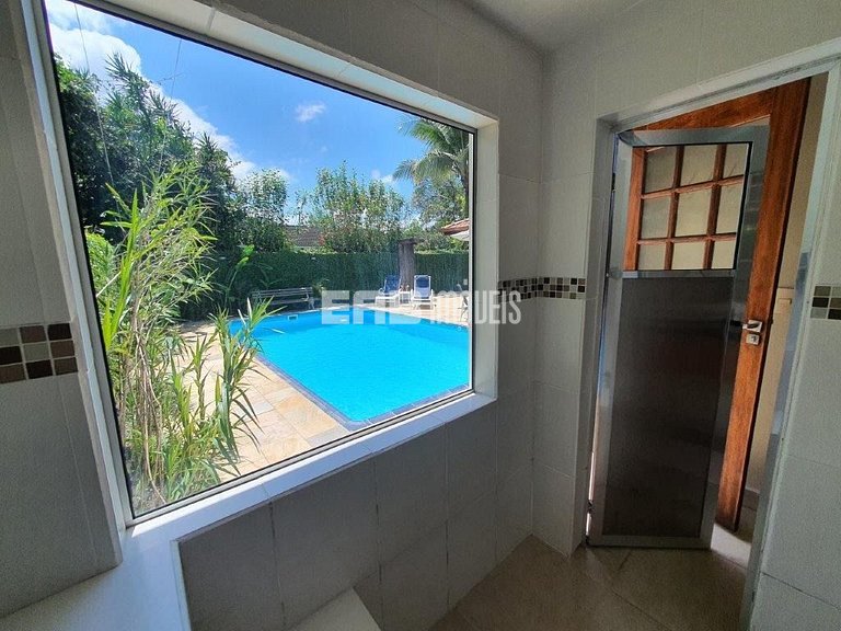 Casa com piscina e sauna para temporada em Itamambuca