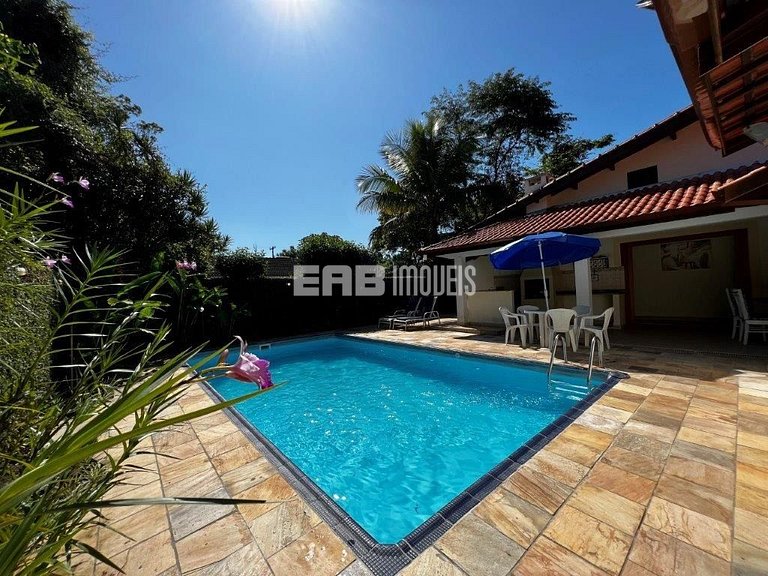 Casa com piscina e sauna para temporada em Itamambuca