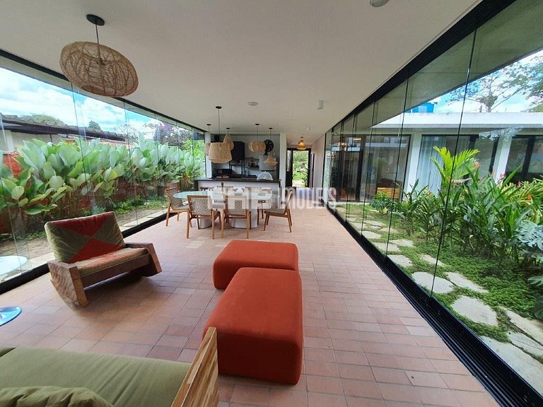 Casa para 12 pessoas na praia de Itamambuca, Ubatuba