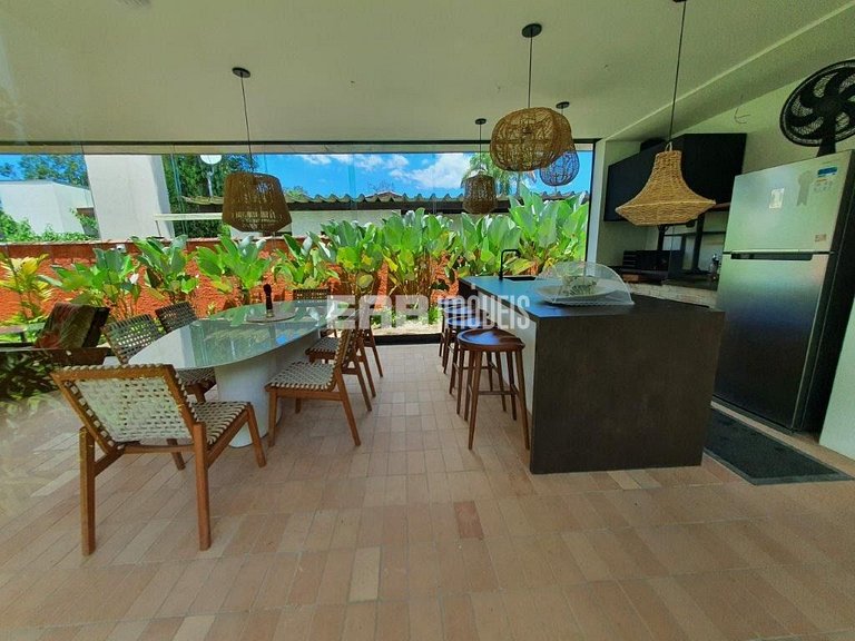 Casa para 12 pessoas na praia de Itamambuca, Ubatuba