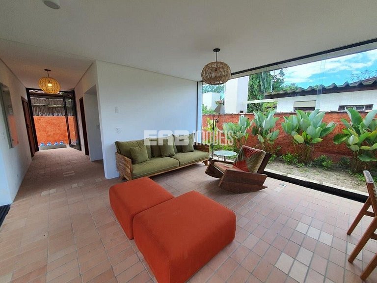 Casa para 12 pessoas na praia de Itamambuca, Ubatuba