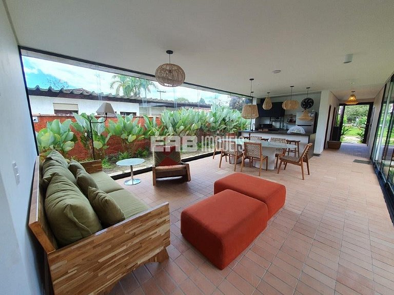 Casa para 12 pessoas na praia de Itamambuca, Ubatuba