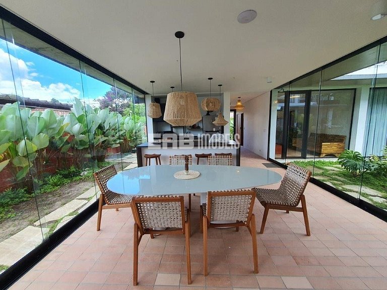 Casa para 12 pessoas na praia de Itamambuca, Ubatuba