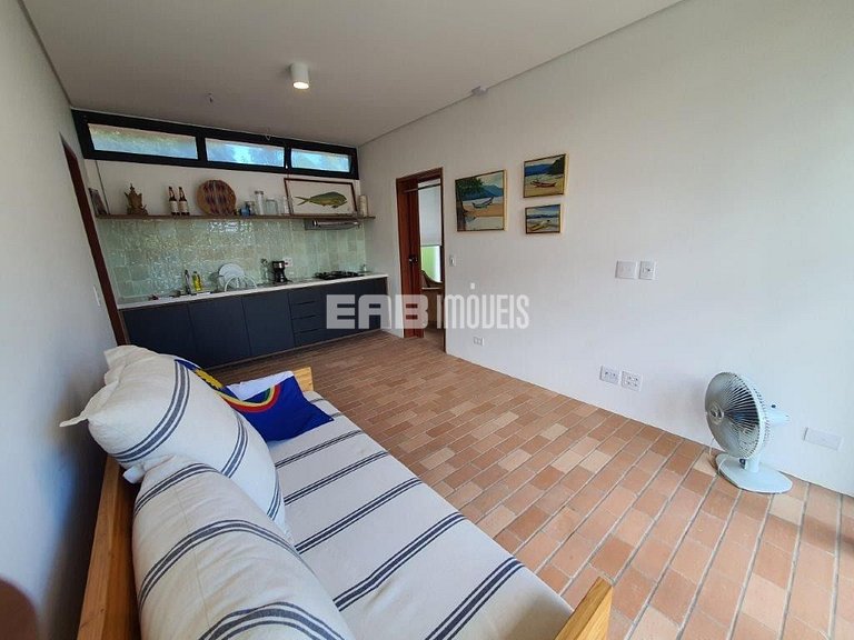 Casa para 12 pessoas na praia de Itamambuca, Ubatuba