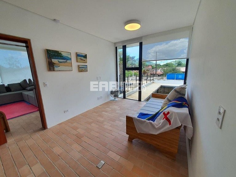 Casa para 12 pessoas na praia de Itamambuca, Ubatuba