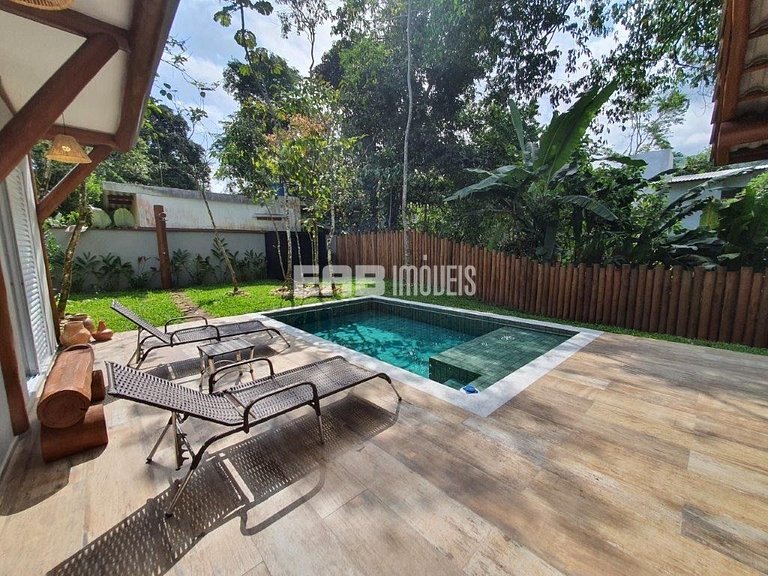 Casa com piscina aquecida, para temporada na Praia de Itamam