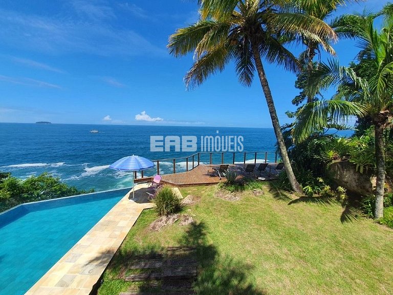 Casa de tirar o fôlego na praia do Félix, Ubatuba