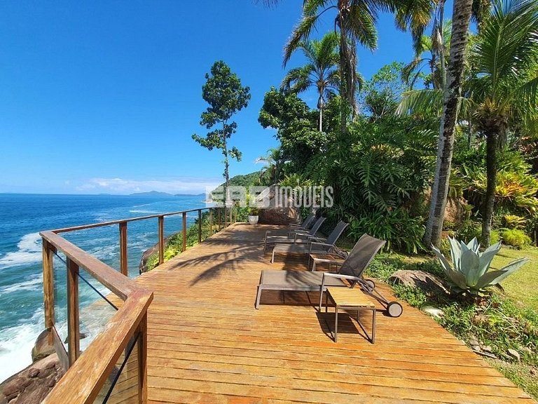 Casa de tirar o fôlego na praia do Félix, Ubatuba