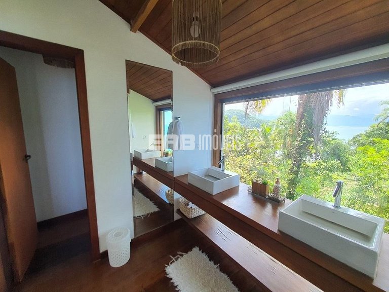 Casa de tirar o fôlego na praia do Félix, Ubatuba