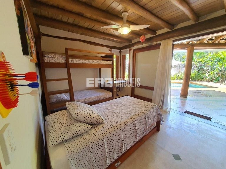 Casa charmosa e aconhegante a 150m da praia de Itamambuca