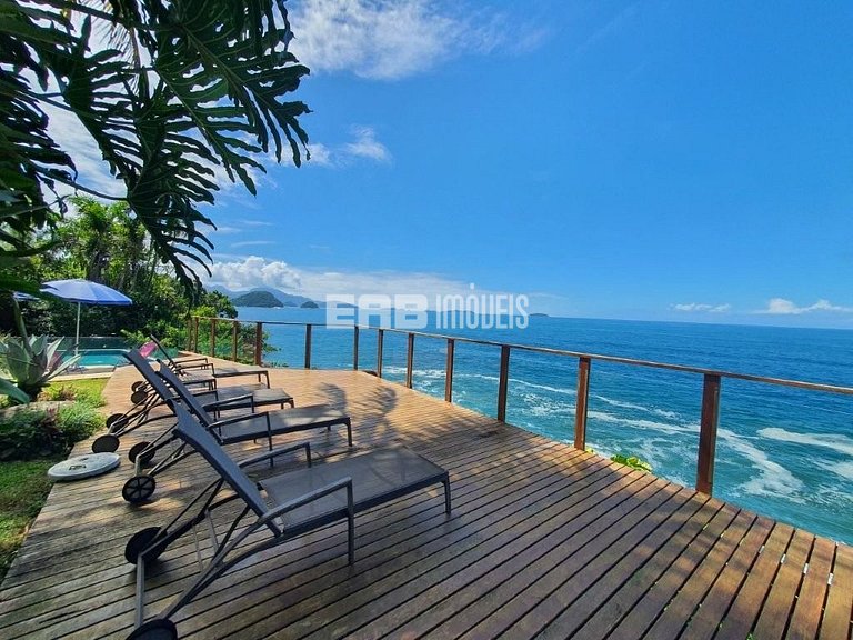 Casa de tirar o fôlego na praia do Félix, Ubatuba