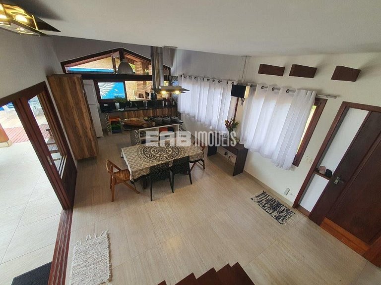 Casa com piscina para temporada em Itamambuca, Ubatuba