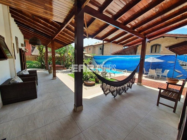 Casa com piscina para temporada em Itamambuca, Ubatuba