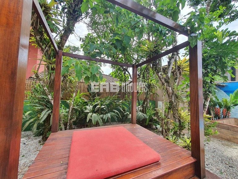 Casa com piscina para temporada em Itamambuca, Ubatuba