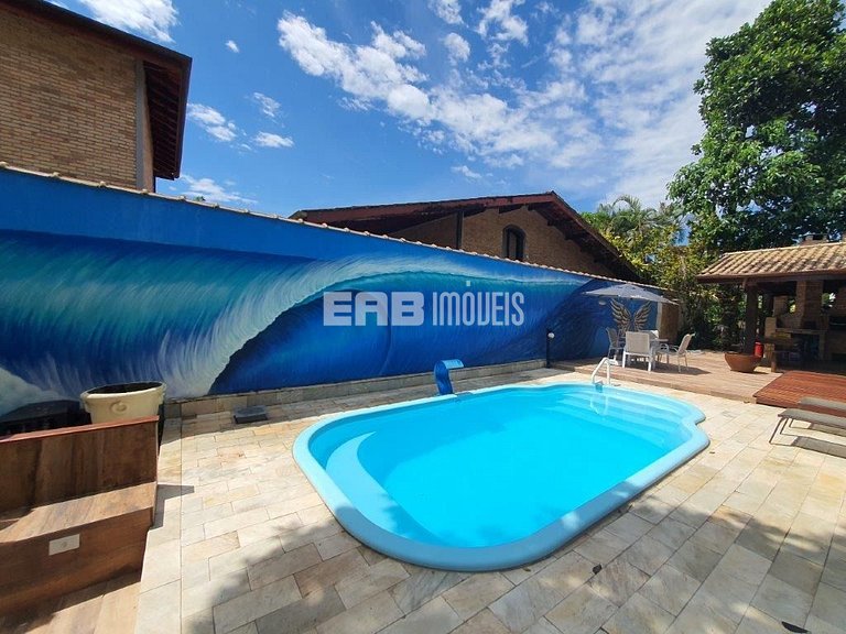 Casa com piscina para temporada em Itamambuca, Ubatuba