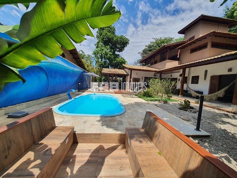Casa com piscina para temporada em Itamambuca, Ubatuba