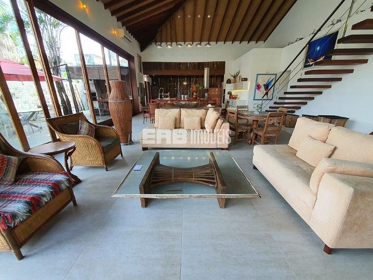 Casa de alto padrão para temporada em Itamambuca