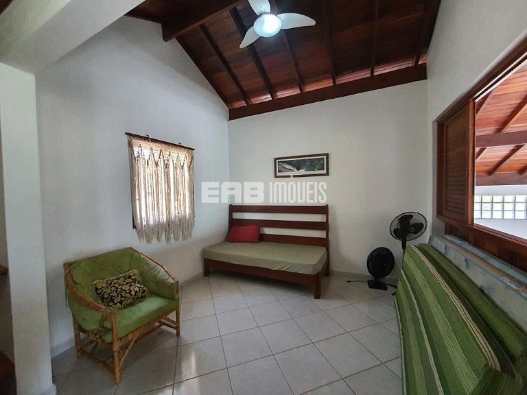 Casa com piscina, em Itamambuca, para famílias de até 12 pes