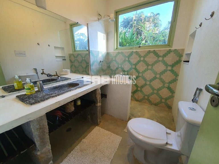 Aconchegante casa de praia com vista para o rio Itamambuca