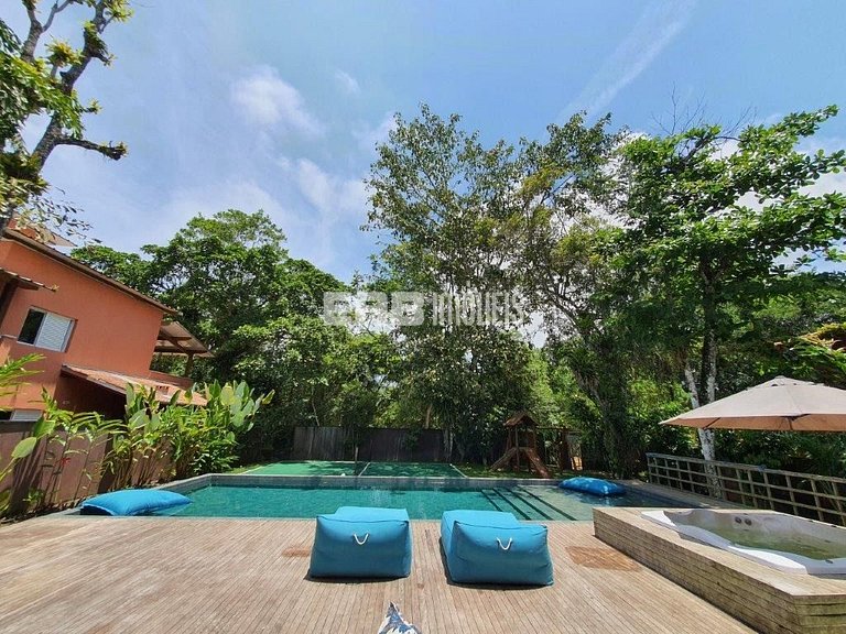 Casa para temporada em Itamambuca, com 4 dormitórios, piscin