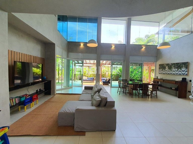 Casa para temporada em Itamambuca, com 4 dormitórios, piscin