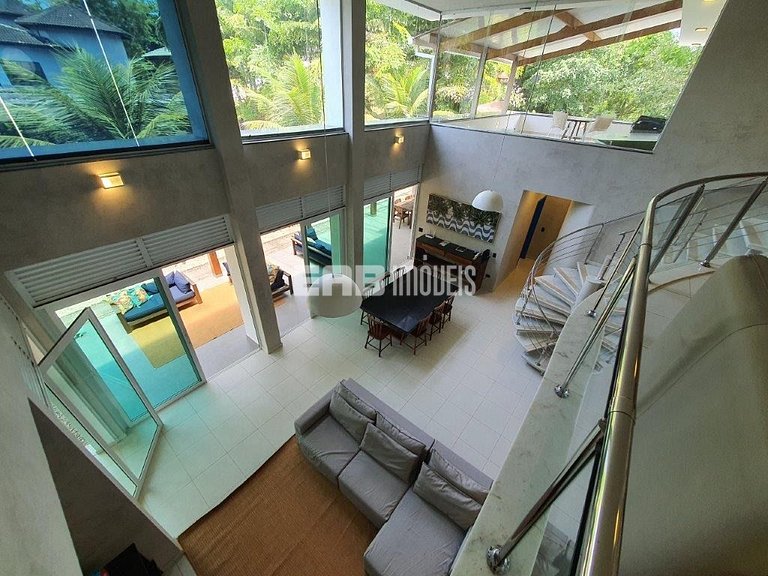 Casa para temporada em Itamambuca, com 4 dormitórios, piscin